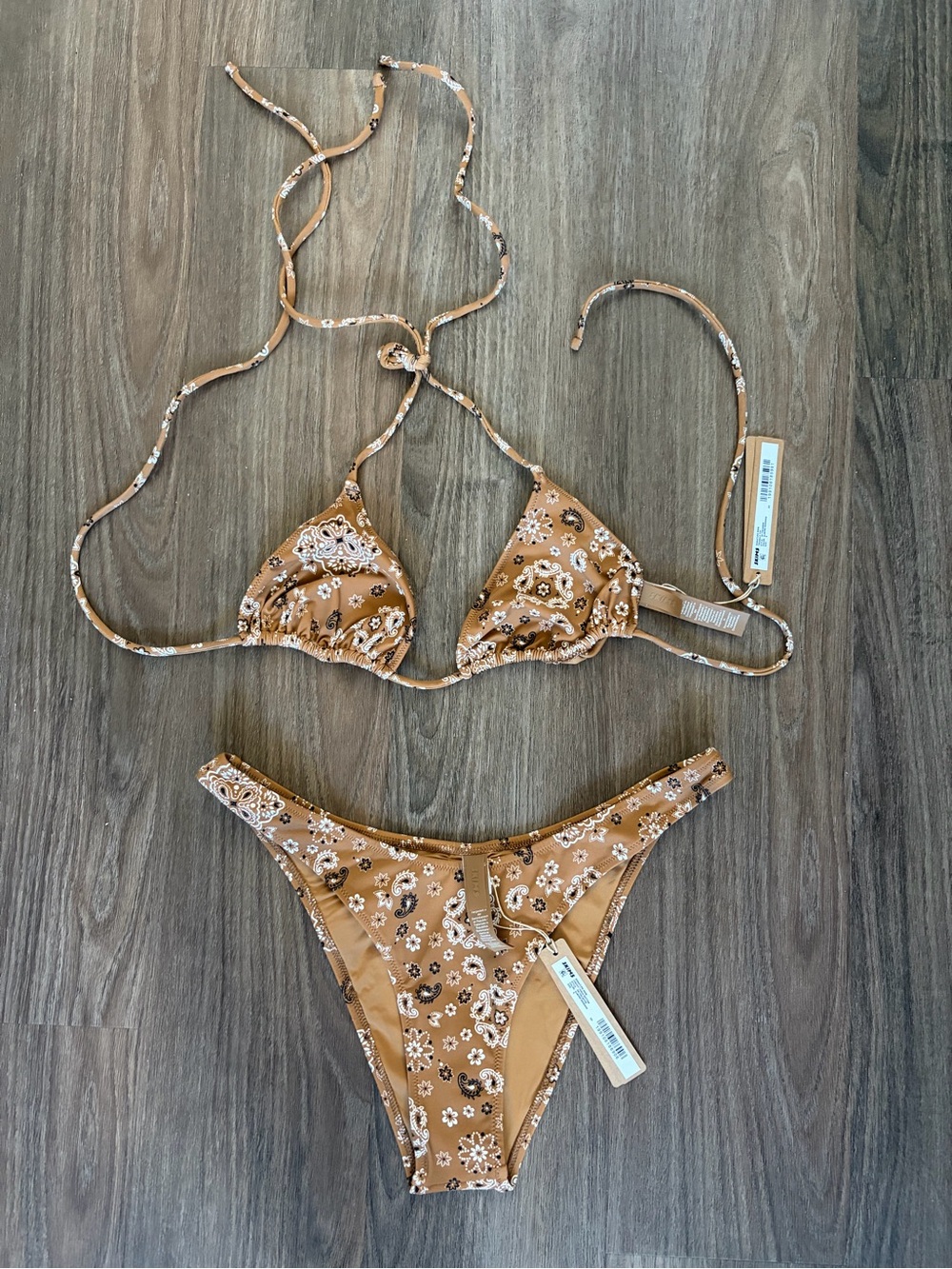 NWT Skims Almond Bandana Bikini